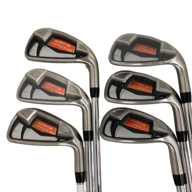 【中古】 コブラ cobra AMP-D 6S USA アイアンセット IR スチール (フレックスS) メンズ 男性用 右利き 右用 Cランク ゴルフクラブ