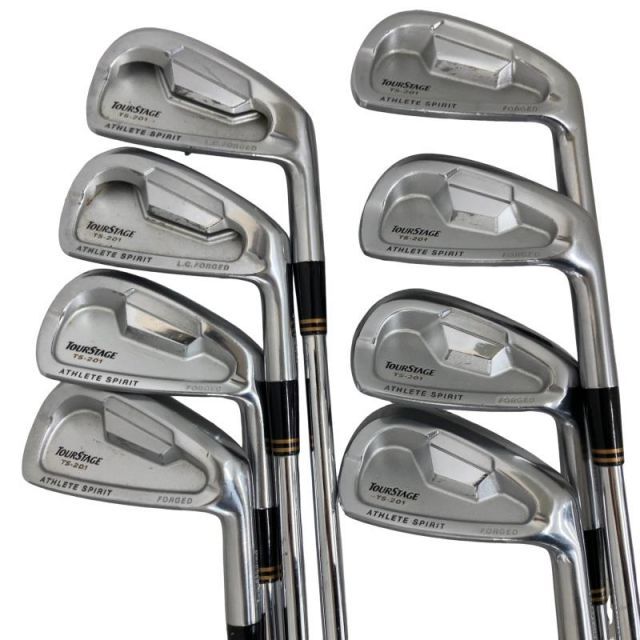 【中古】 ブリヂストン TOURSTAGE TS-201 8S アイアンセット IR Dynamic Gold (フレックスS) メンズ 男性用 右利き 右用 Cランク ゴルフクラブ