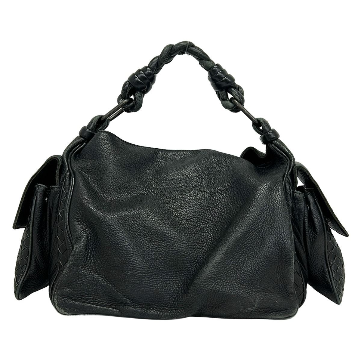 BOTTEGA VENETA(ボッテガヴェネタ) ハンドバッグ コッカー 144413 黒 レザー