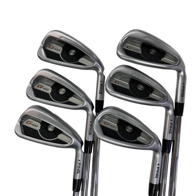 【中古】 ピン G400 6S アイアンセット IR PING AWT 2.0 LITE (フレックスSR) メンズ 男性用 右利き 右用 Cランク ゴルフクラブ