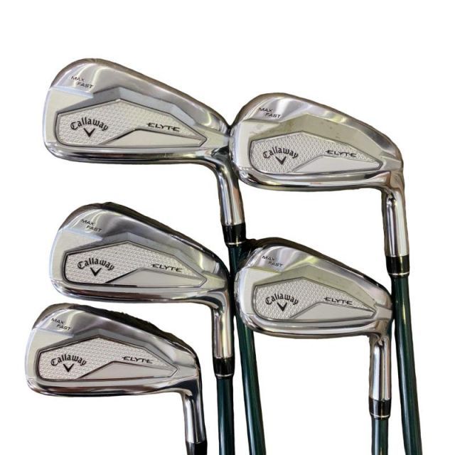 【中古】 キャロウェイ ELYTE MAX FAST 5S アイアンセット IR LIN-Q GREEN 40 for CW(ELYTE IR) (フレックスR) メンズ 男性用 右利き 右用 Cランク ゴルフクラブ