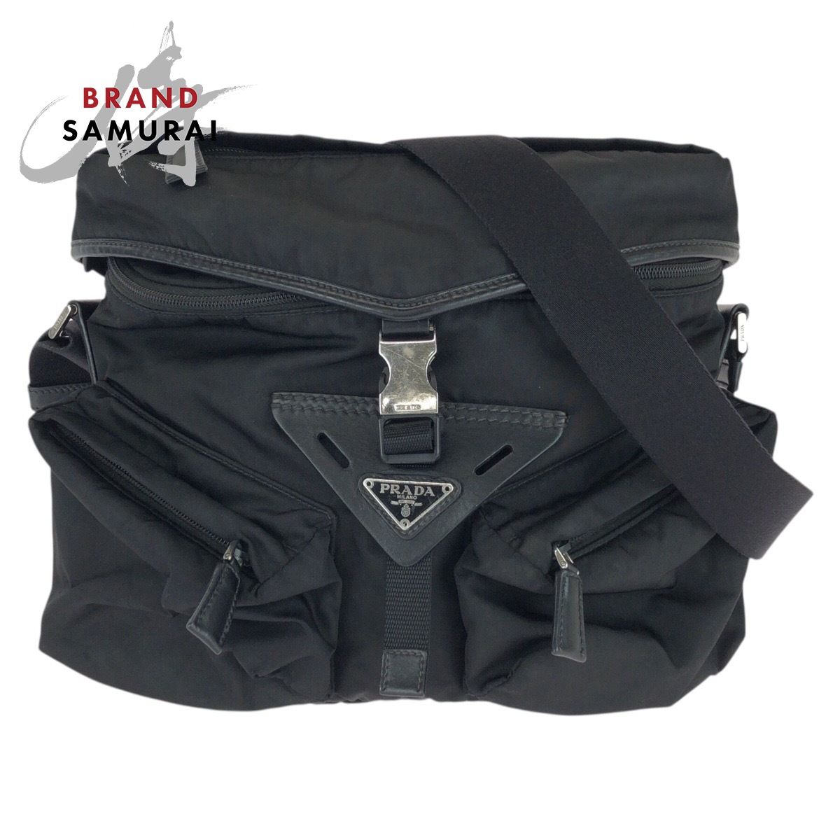 PRADA プラダ ナイロン メッセンジャーバッグ ショルダーバッグ 三角ロゴ. PRADAプラダメッセンジャーバッグ ショルダーバッグ ナイロン三角ロゴ