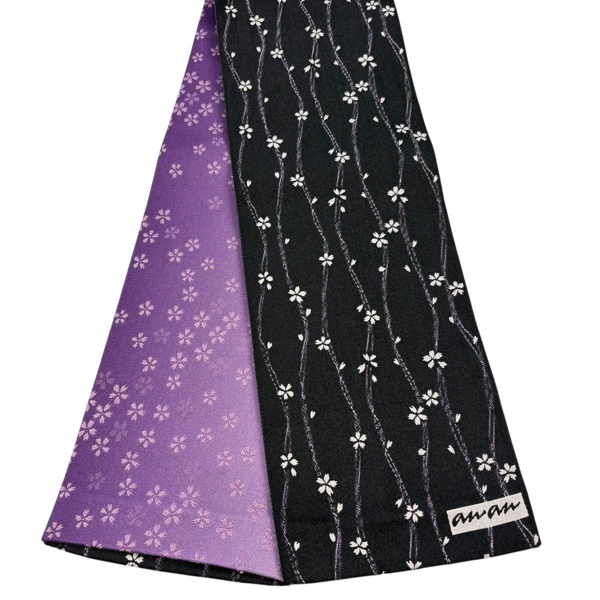 【美品】半幅帯 優品 anan 桜 立涌 墨色 化繊 【中古】 7,350円