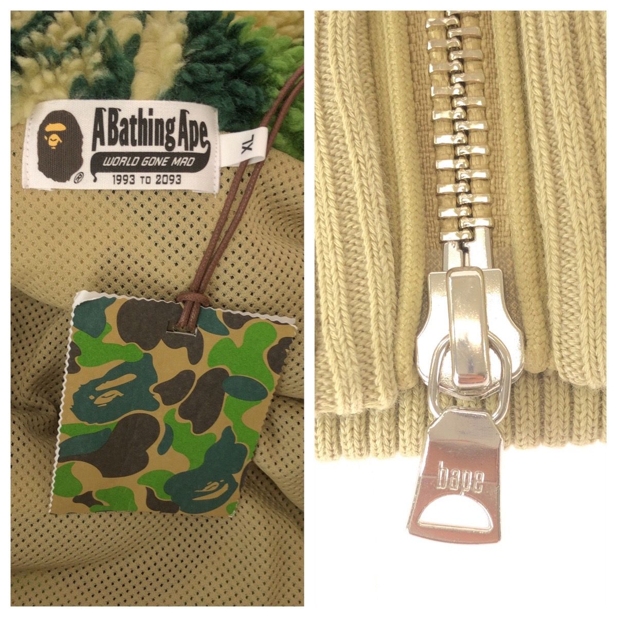 超美品 A BATHING APE アベイシングエイプ ABC CAMO SHARK RELAXED FIT