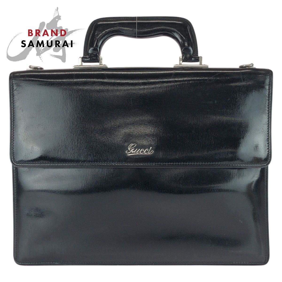 GUCCI グッチ ヴィンテージ オールドグッチ ブラック 黒 シルバー金具