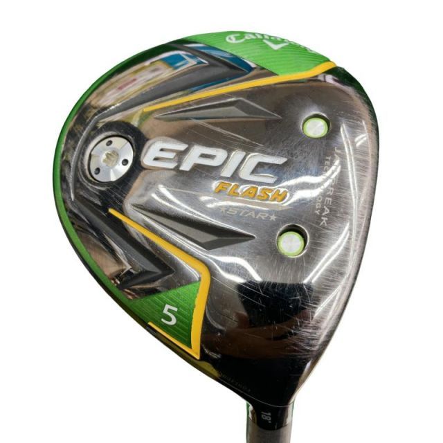 【中古】 キャロウェイ EPIC FLASH STAR 5W フェアウェイウッド FW 純正特注シャフト (フレックスS) メンズ 男性用 右利き 右用 Cランク ゴルフクラブ
