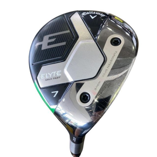 【中古】 キャロウェイ ELYTE MAX FAST 7W フェアウェイウッド FW LIN-Q GREEN 40 for CW(ELYTE FW) (フレックスR) メンズ 男性用 右利き 右用 Cランク ゴルフクラブ