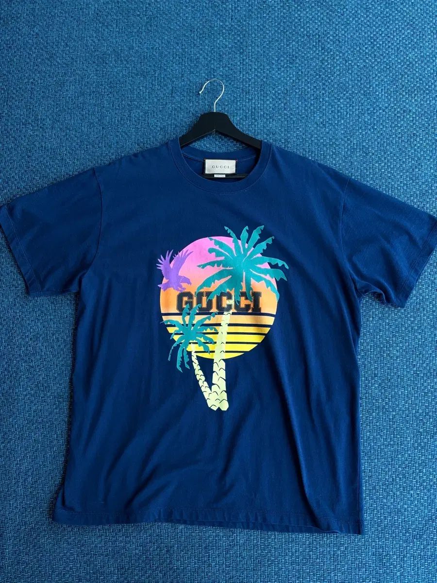 グッチ 半袖T ネイビー 出品ツリー Tシャツ