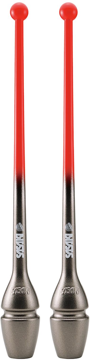 ササキ SASAKI 新体操 グラデーションラバークラブ F.I.G.認定品 M-34GH-F 44cm ジョイントホール加工 こん棒 手具 部活 練習 トレーニング 大会 発表会 新入部員 M34GHF BRRGMB ブライトレッド×ジェ