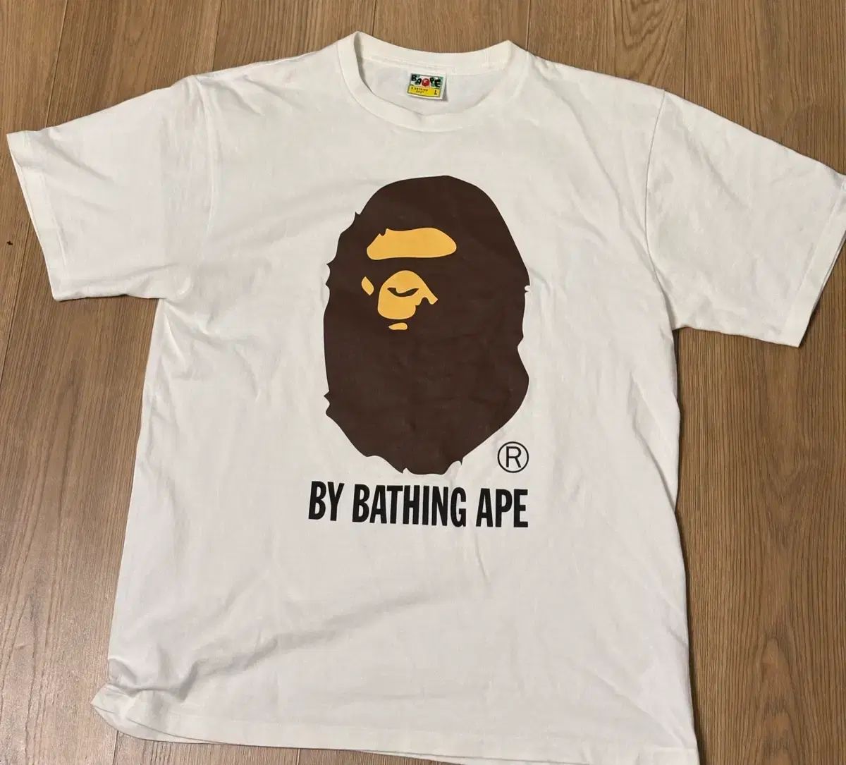 A BATHING APE アベイシングエイプ 半袖Tシャツ 白 L
