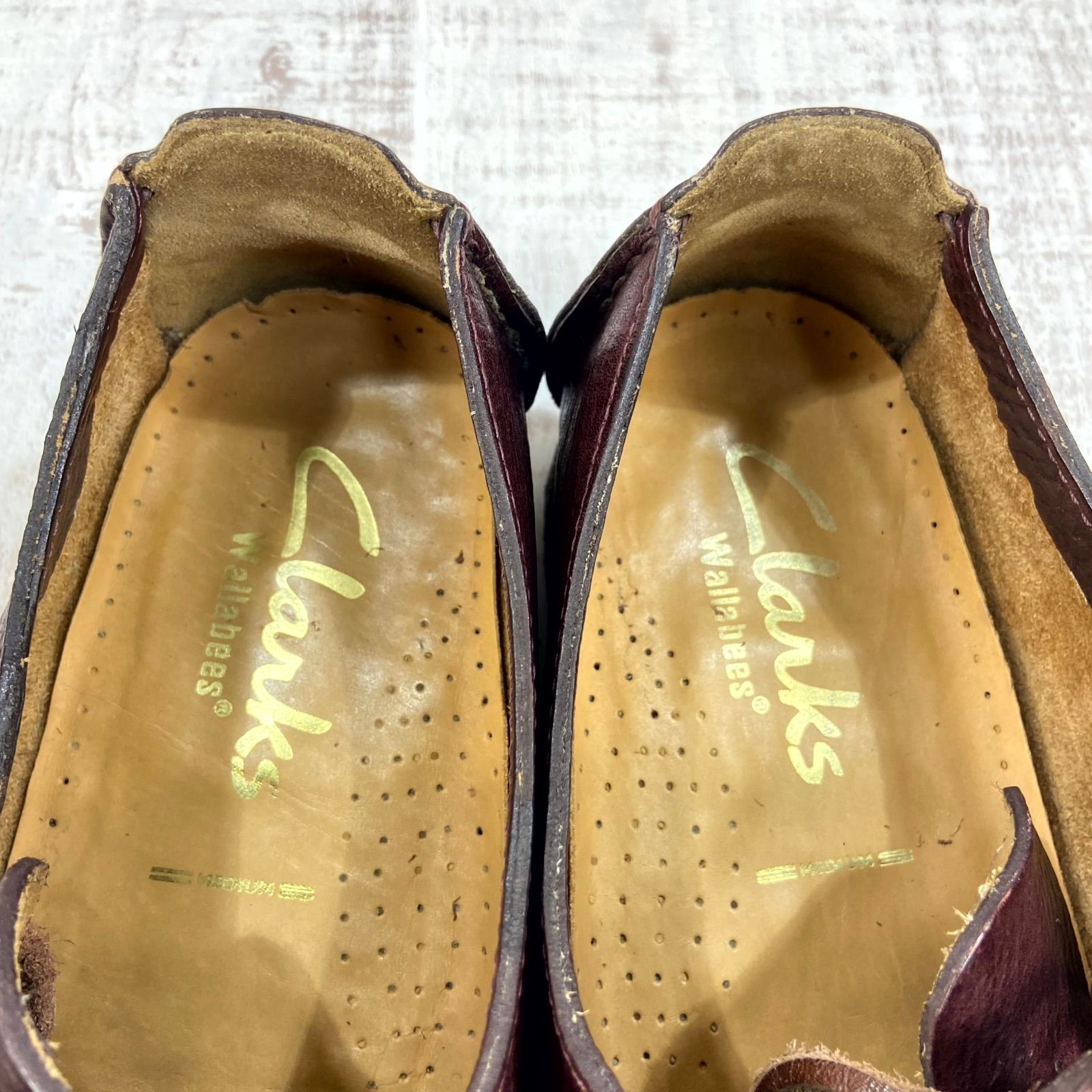Clarks クラークス モカシン スリッポン UK9.5G 約27.5cm メンズ ブラウン レザー ベトナム製 Clarks クラークス モカシン スリッポン UK9.5G 約27.5cm メンズ