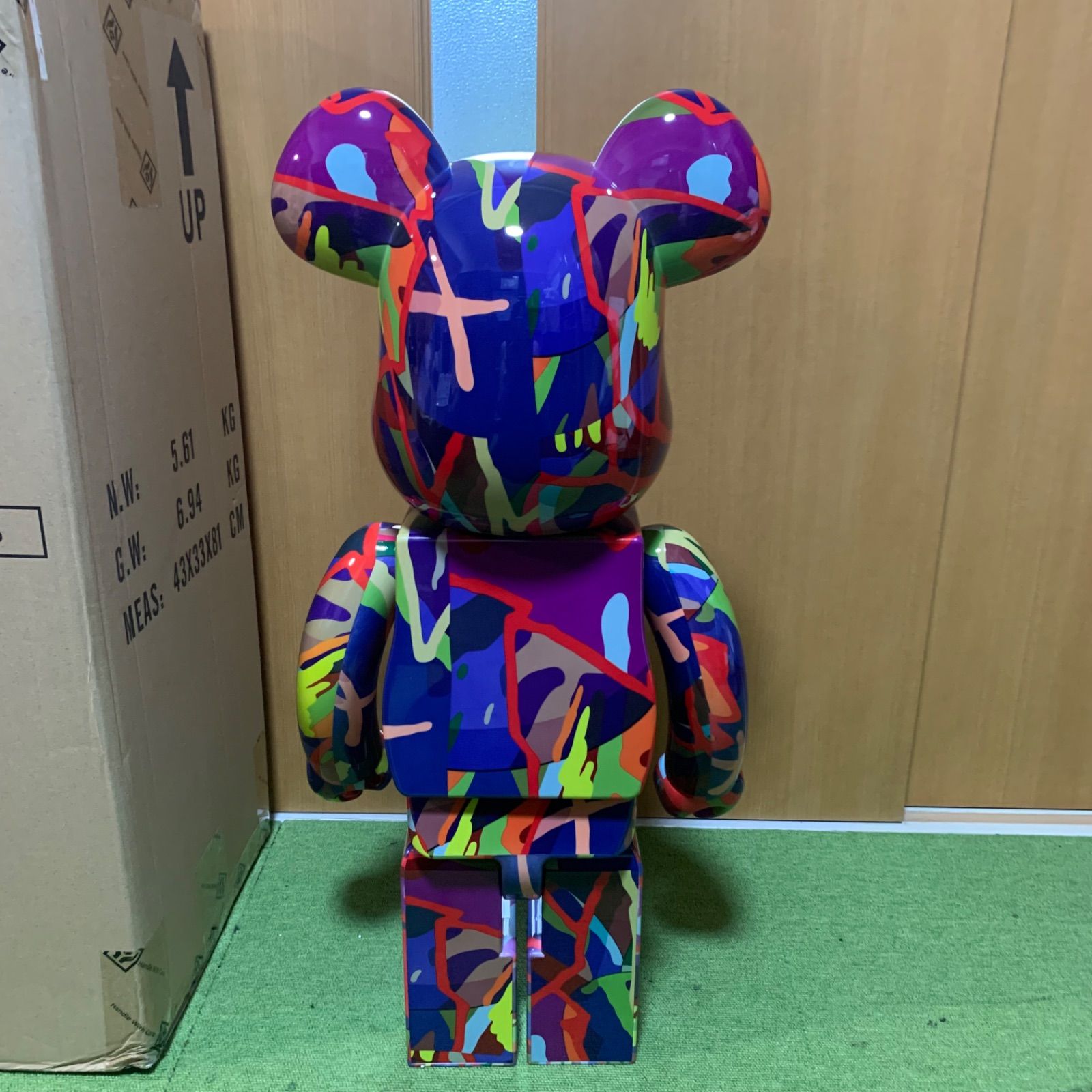 新品 BE@RBRICK TENSION (2021) 1000% KAWS MEDICOM TOY ベアブリック