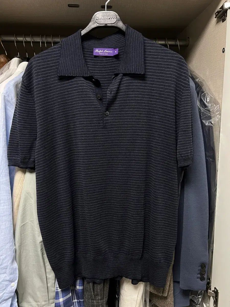 ラルフローレン パープルラベル PK 半袖カラーストライプTシャツ XL 58,525円