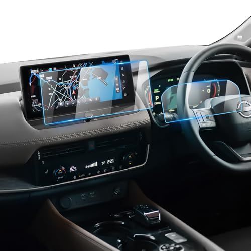 LFOTPP 日産 エクストレイル t33 4代目 用 「ナビ + メーター 2枚」 カーナビ 液晶保護フィルム 12.3インチ SNT33型 ガラスフイルム 保護フィルム 指紋防止 キズ防止 気泡ゼロ 高感度タッチ 汚れ防止 極薄 飛散防止 d609a697 6,661円