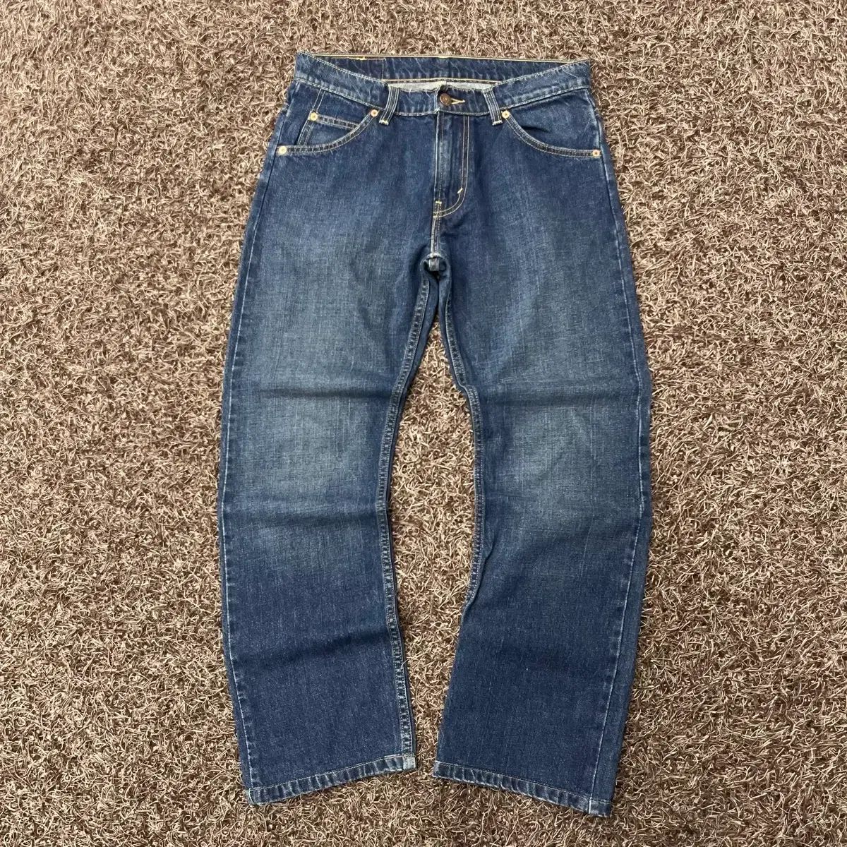 30 リーバイス523 ストレート ウォッシュ デニム パンツ