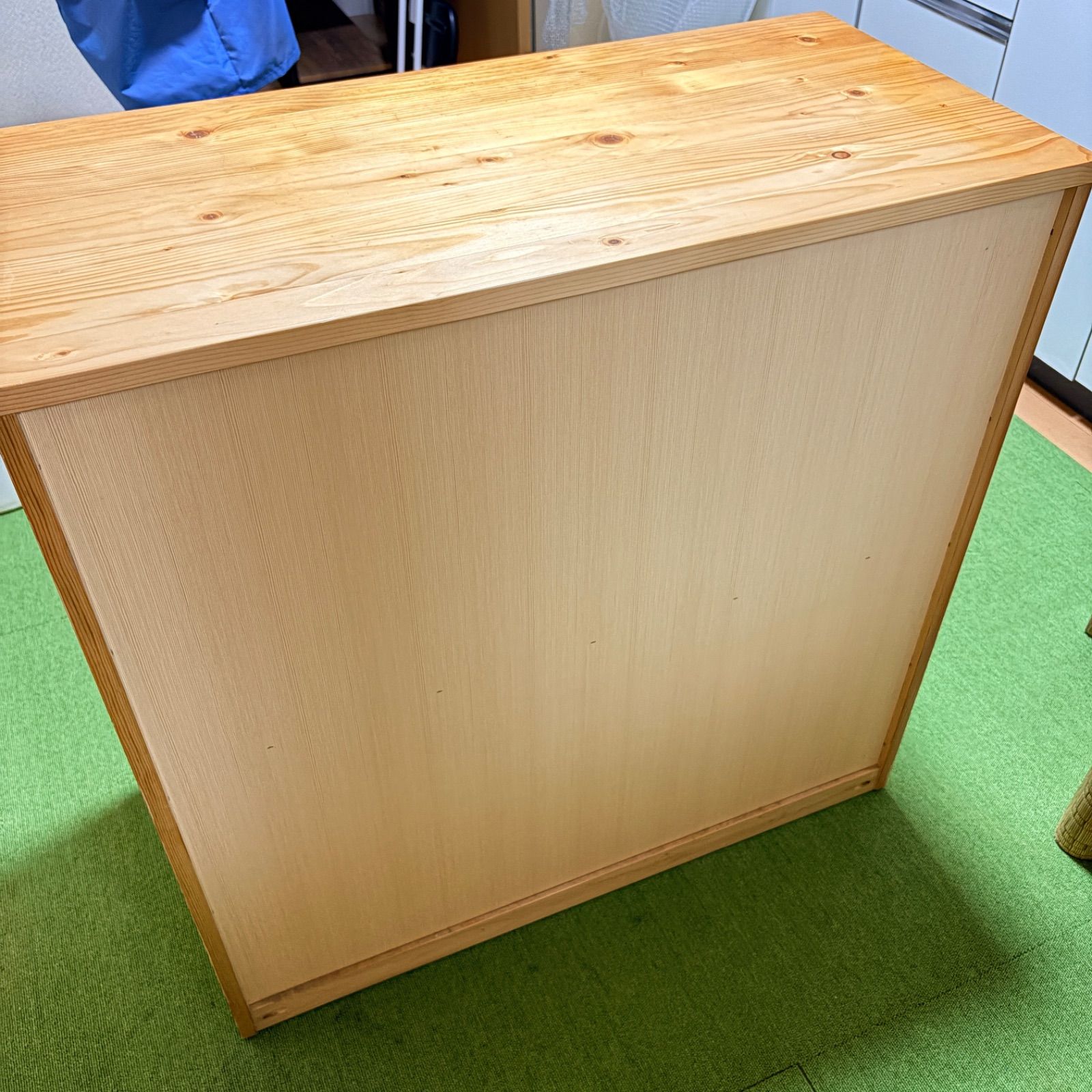 引取限定 無印良品 パイン材チェスト 4段 幅83cm 天然木 収納チェスト