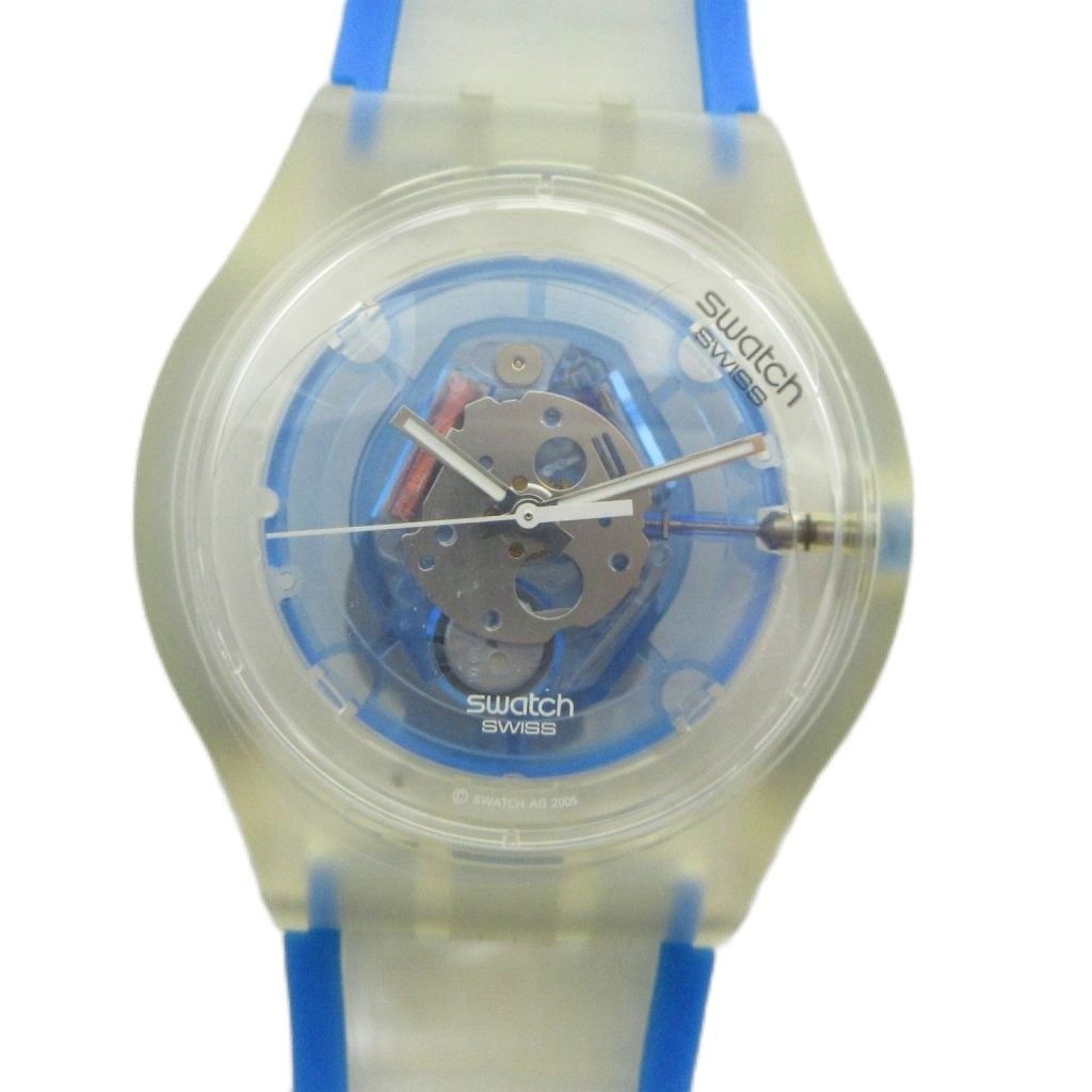 スウォッチ SWATCH 614 腕時計 ウォッチ クォーツ ロゴ クリア ■GY42 /MQ