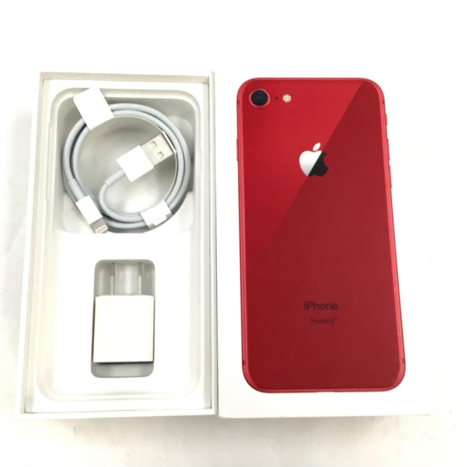 iPhone 8 64GB (PRODUCT)RED SIMフリー 白ロム - メルカリ