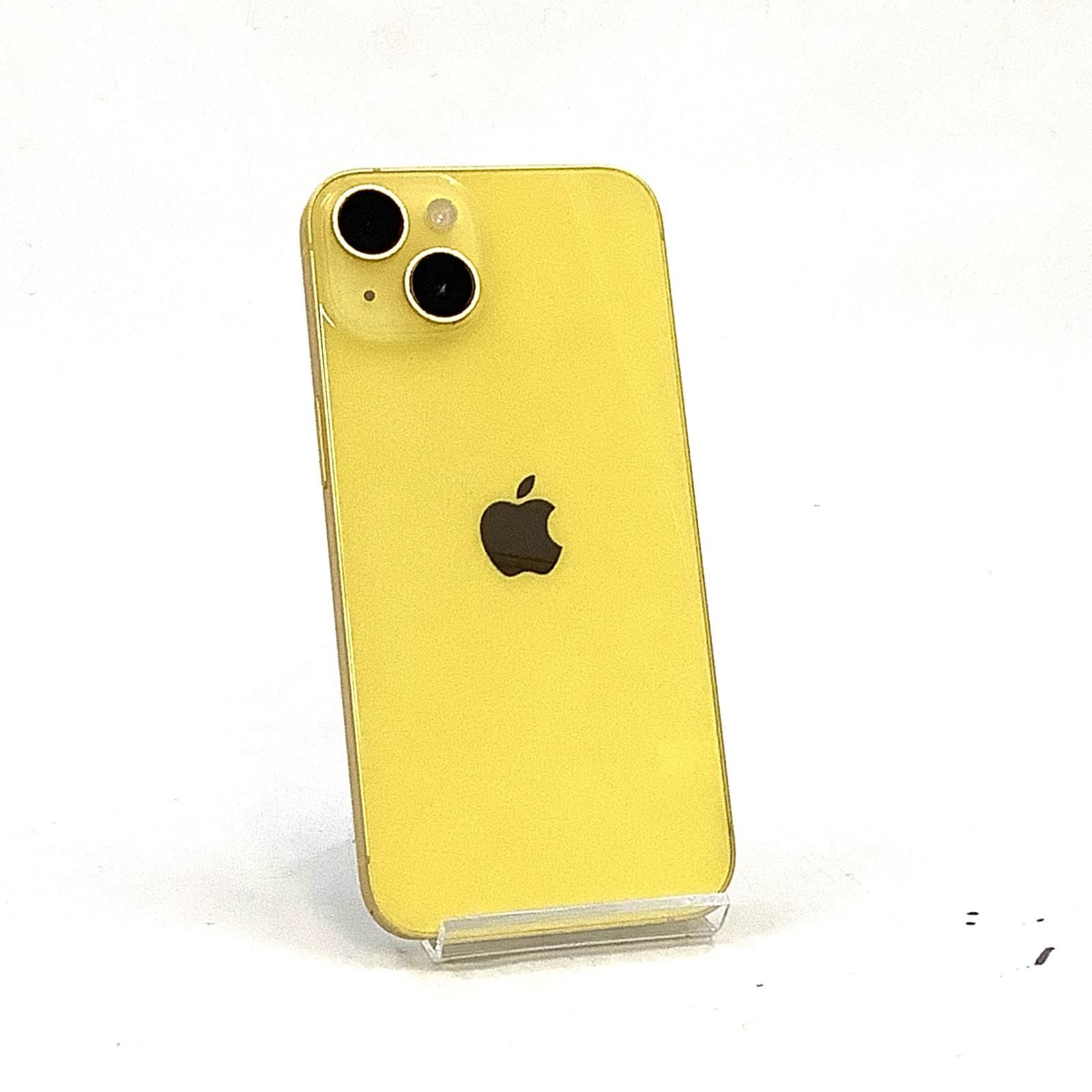 【全額返金保証】【最速発送】 iPhone 14 256GB イエロー SIMフリー 白ロム 動作確認済 85%
