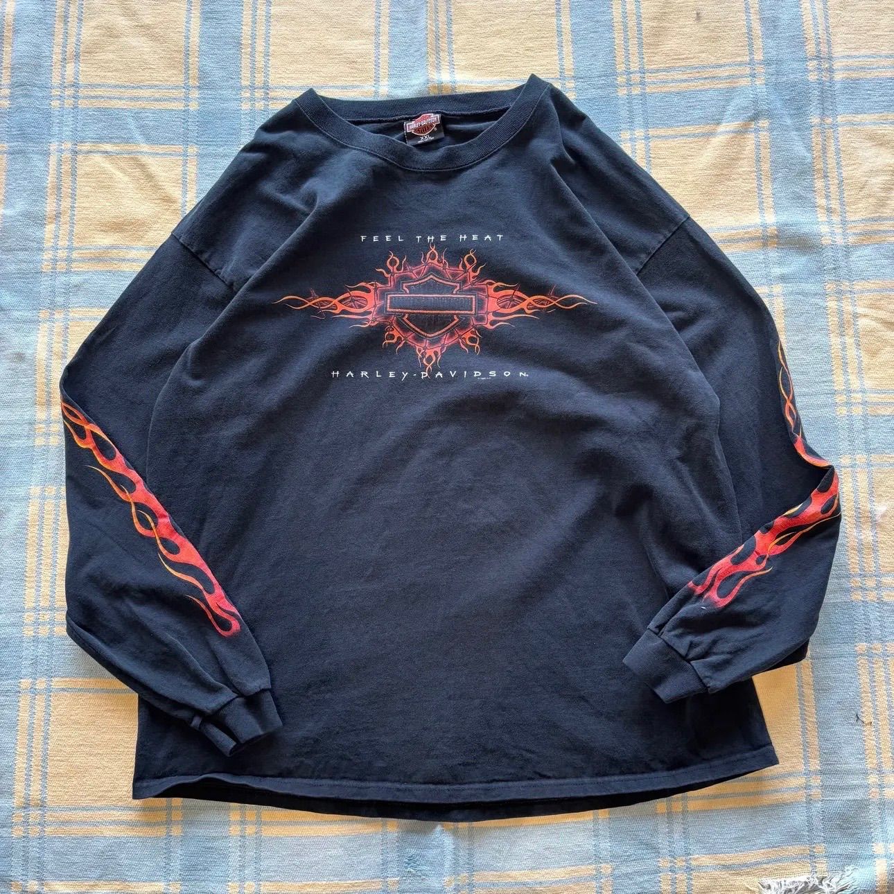 90s Harley Davidson L/S Tee ファイヤー ハーレーダビッドソン Tシャツ 22,425円