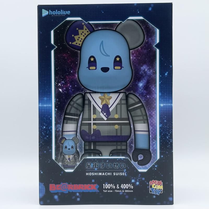 【中古】開封 hololive × BE@RBRICK 星街すいせい 100％&400％ メディコム･トイ ホロライブプロダクション ベアブリック[17]