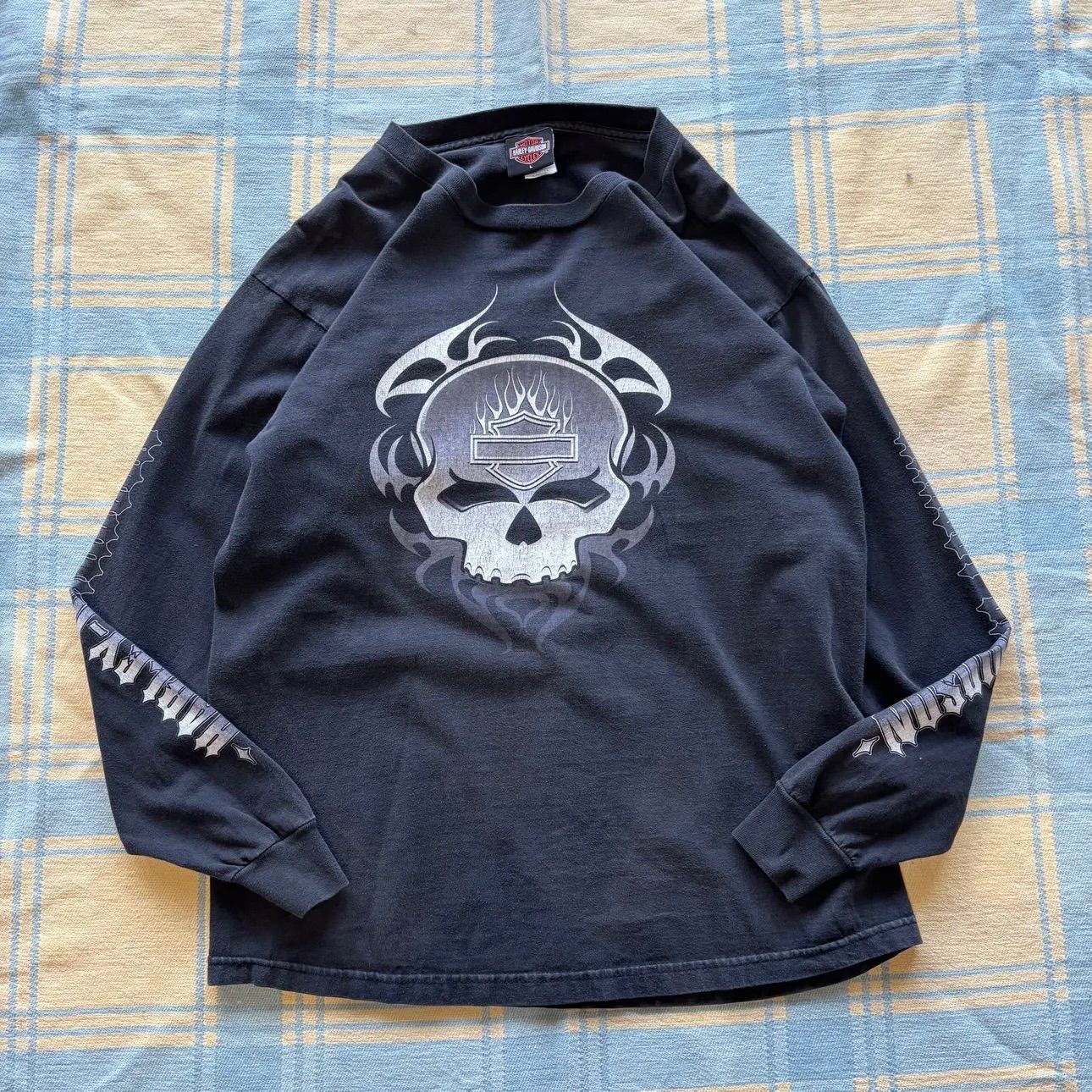 Harley Davidson Skull L/S Tee ハーレーダビッドソン スカル ロンT