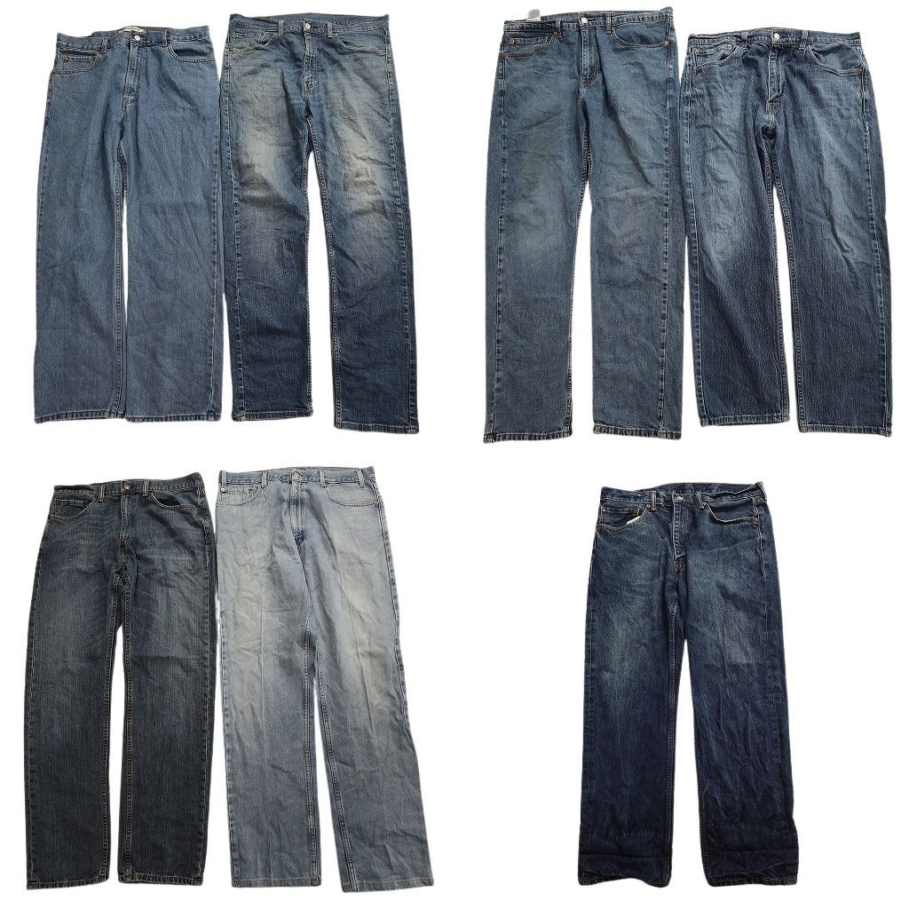 古着卸 まとめ売り リーバイス 505 デニムパンツ 7枚セット ( メンズ 36 ) テーパード　ジッパーフライ 中古 古着 NF8565 11,480円