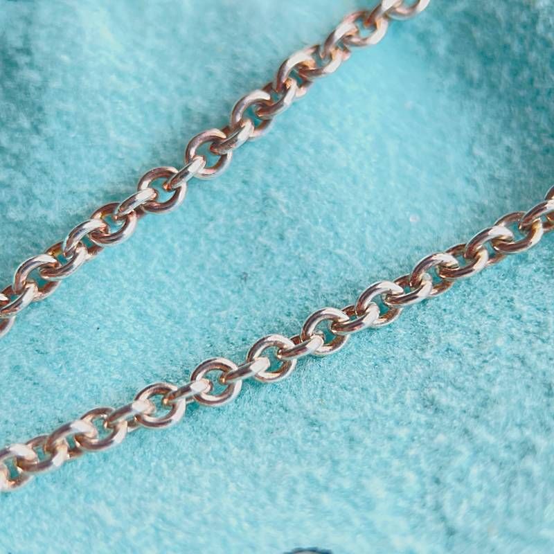磨き済み ティファニー コンケーブ クロスネックレス シルバー925 保存