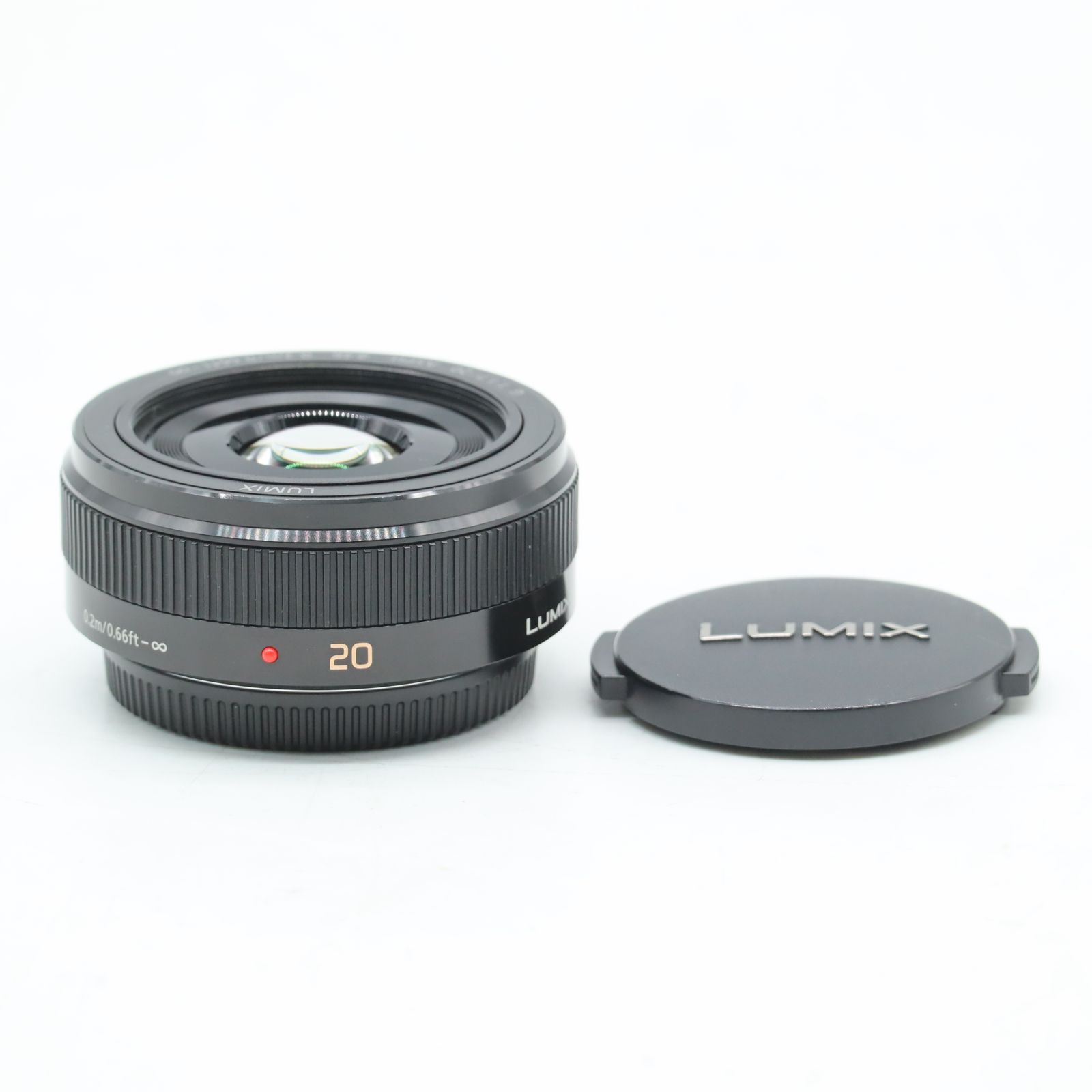 Panasonic G 20mm F1.7 II ASPH. ブラック｜マイクロフォーサーズ用 単焦点レンズ｜大口径F1.7 パンケーキレンズ【中古】