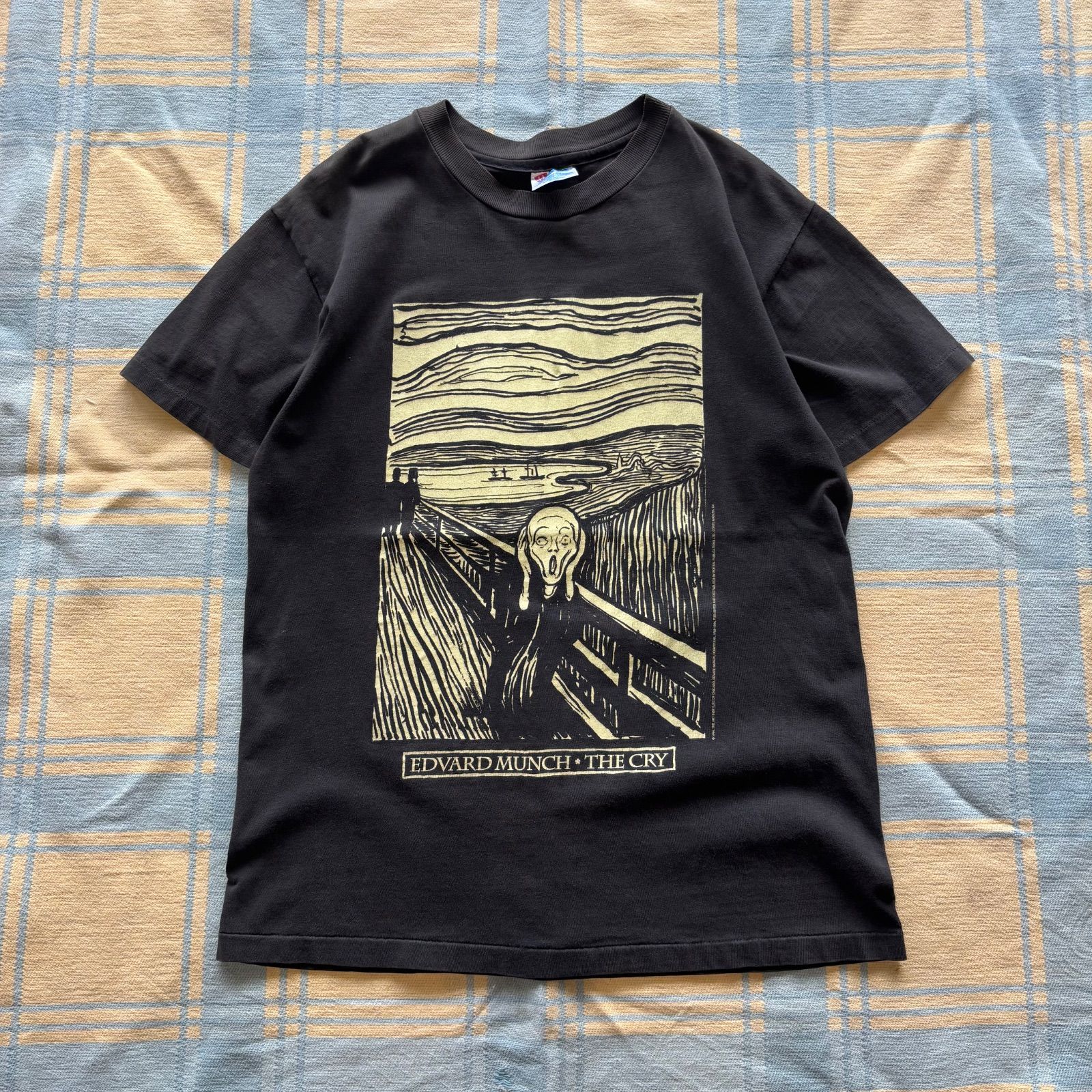 90s Edvard Munch The Cry Art Tee エドヴァルドムンク 叫び アート Tシャツ