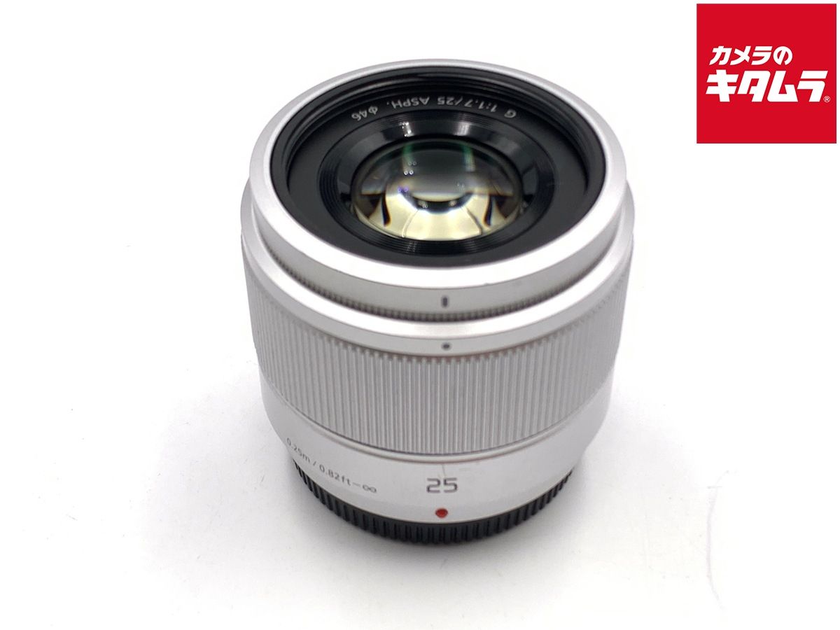 【中古】 【良品】 パナソニック LUMIX G 25mm F1.7 ASPH. [H-H025S] シルバー