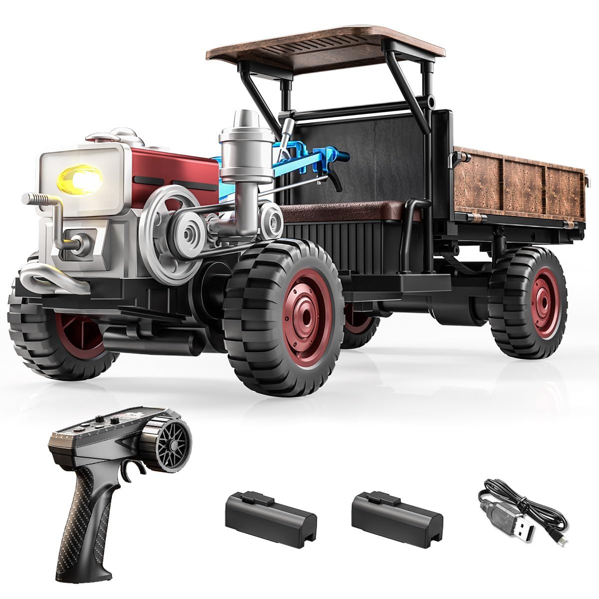 トレーラー型ラジコン シルバー LEDライト付き Amazon.co.jp: ラジコン