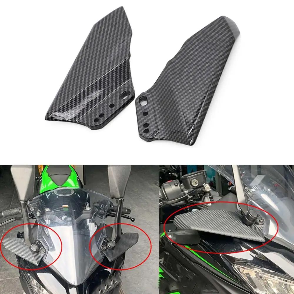 Kawasaki Ninja ZX10R ZX6R Z800 Z1000SX対応 ウイングレット空力スポイラー ABS製