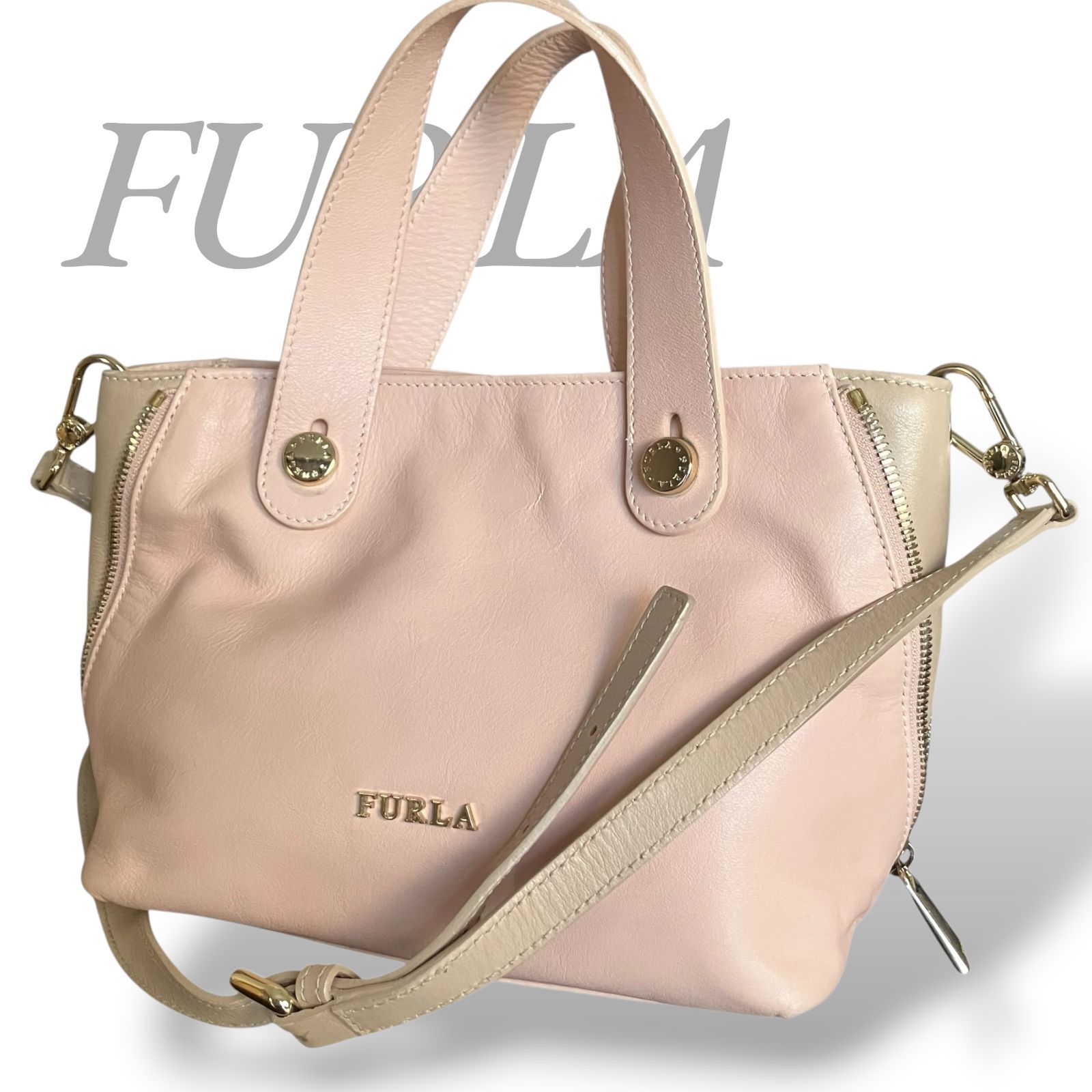 MY0956】FURLA フルラ 2way ハンドバッグ ショルダーバッグ 手提げ 