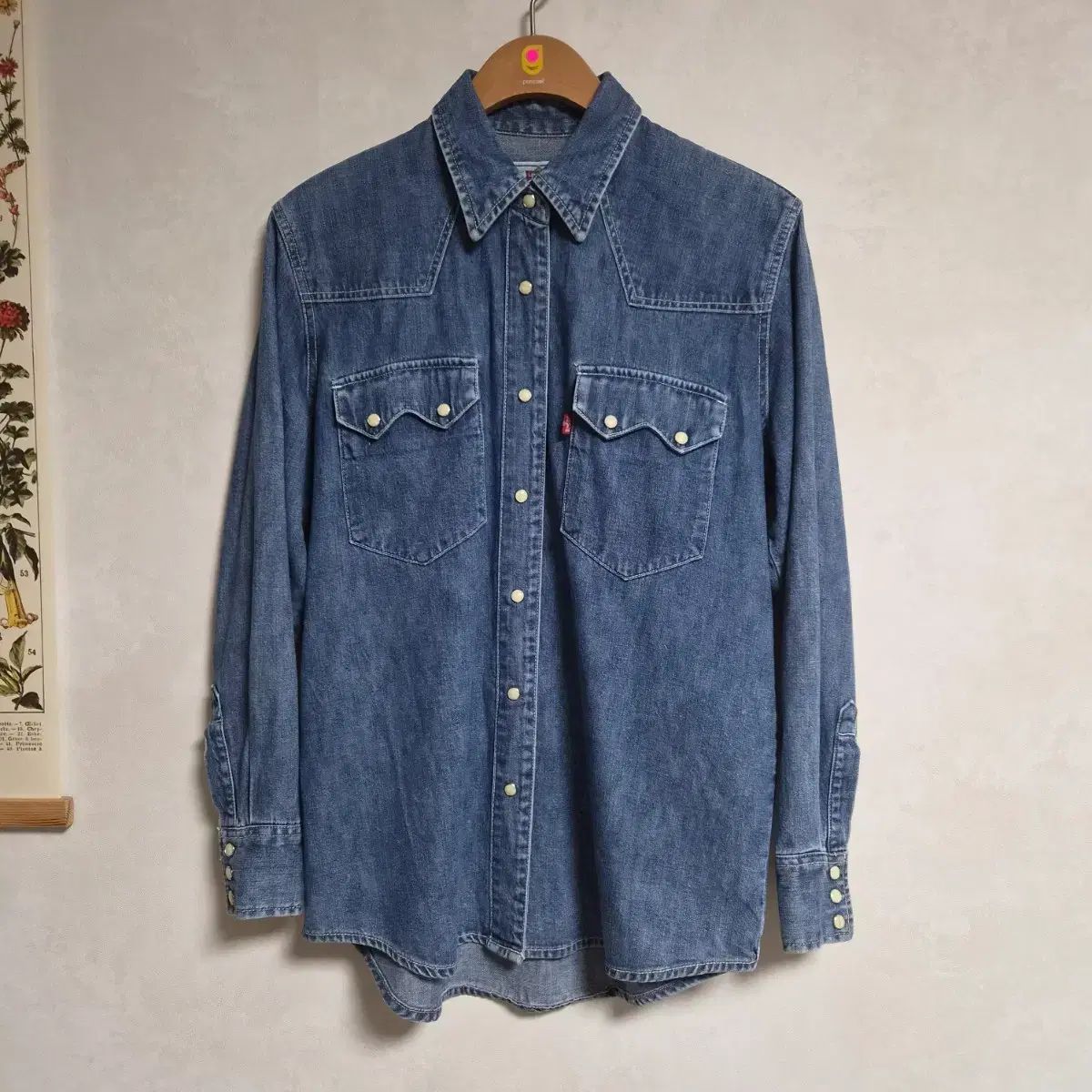 実寸 105/XL 90年代 ヴィンテージ リーバイス ツーポケット デニム シャツ