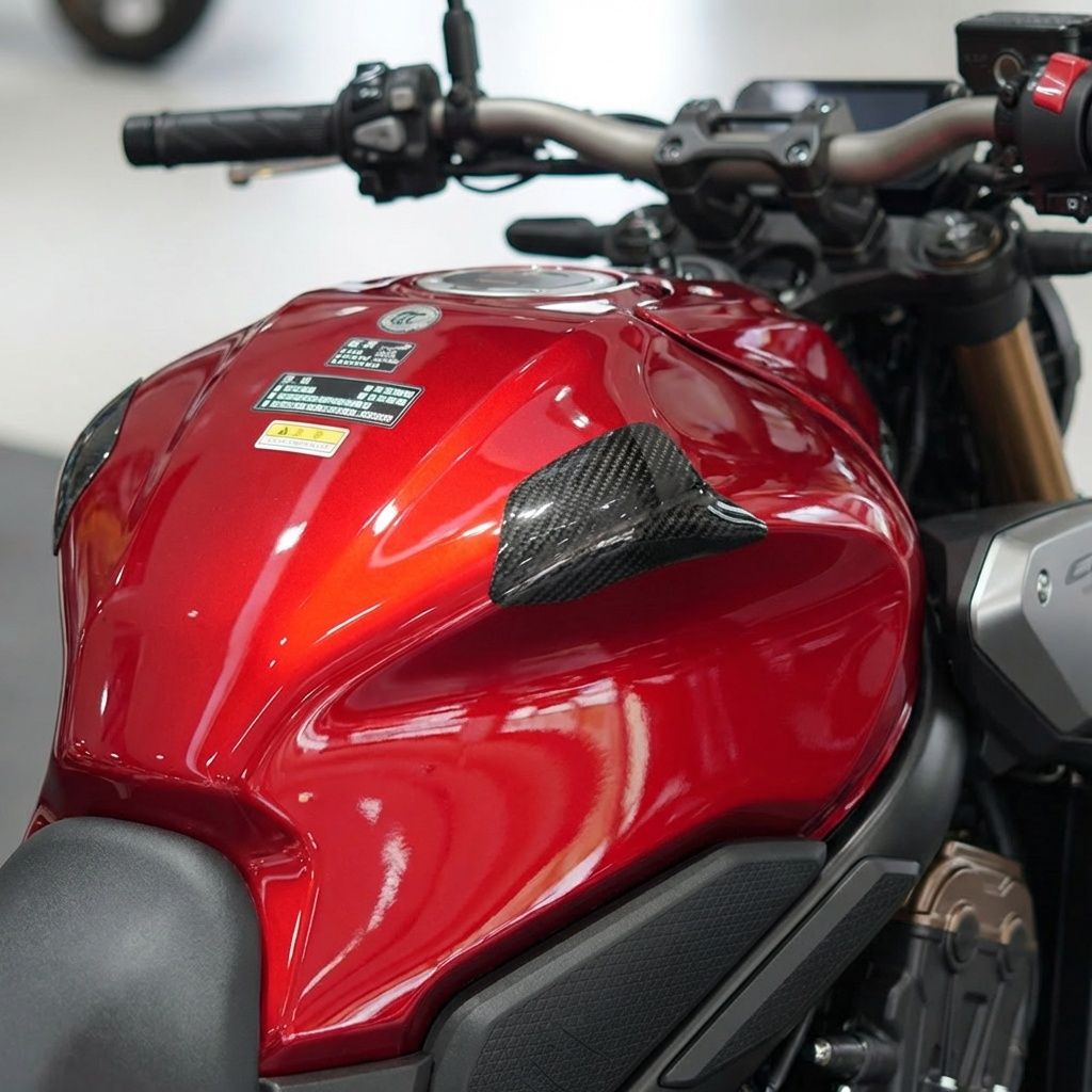 homtru ホンダ CB650R 2018〜2023対応 カーボンファイバー燃料タンクサイドカバー