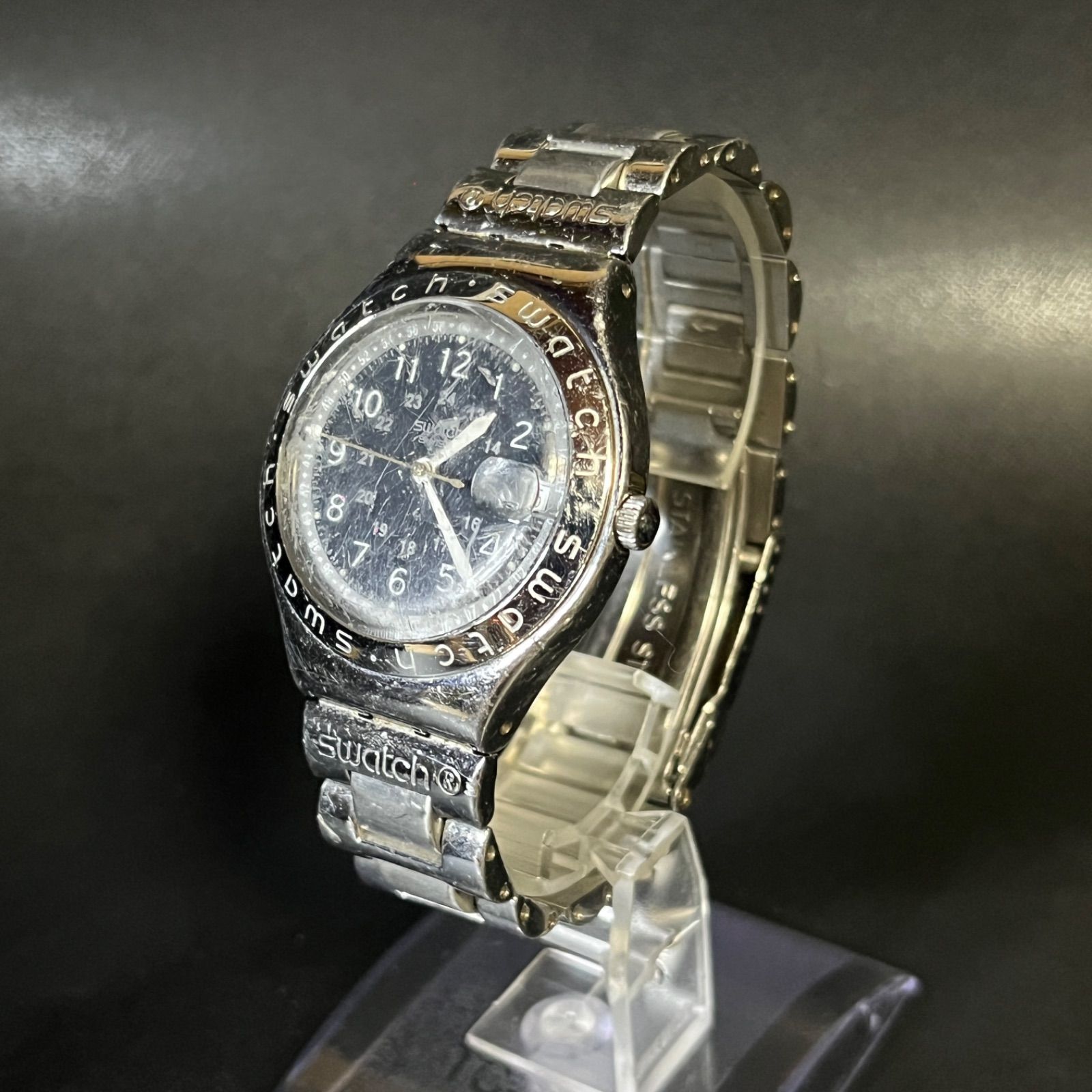 Swatch IRONY スウォッチ アイロニー AG2003 デイト 腕時計 メンズ 