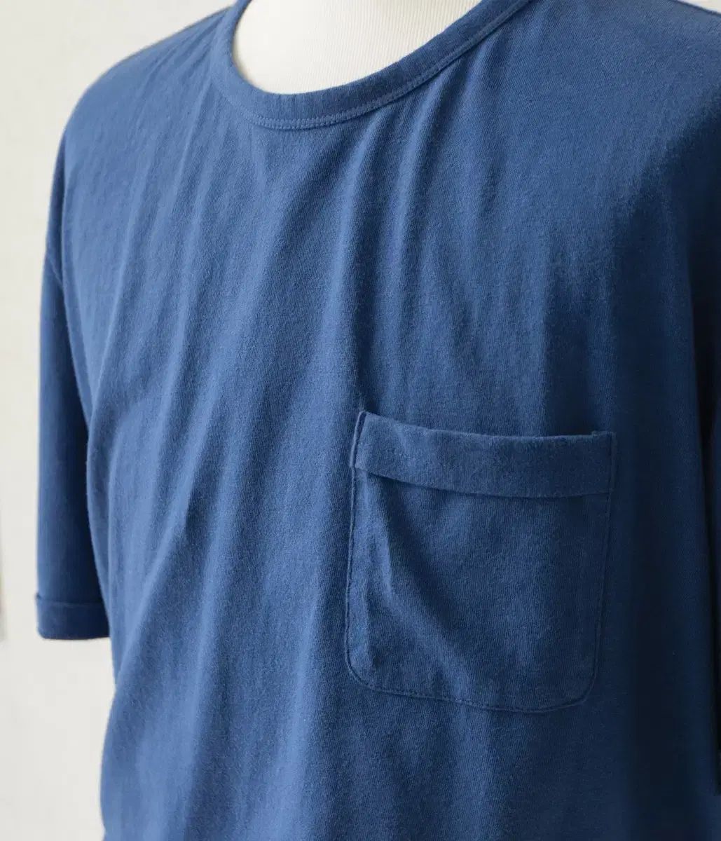 wep Regular リング Tシャツ ポケット コバルト ブルー 1