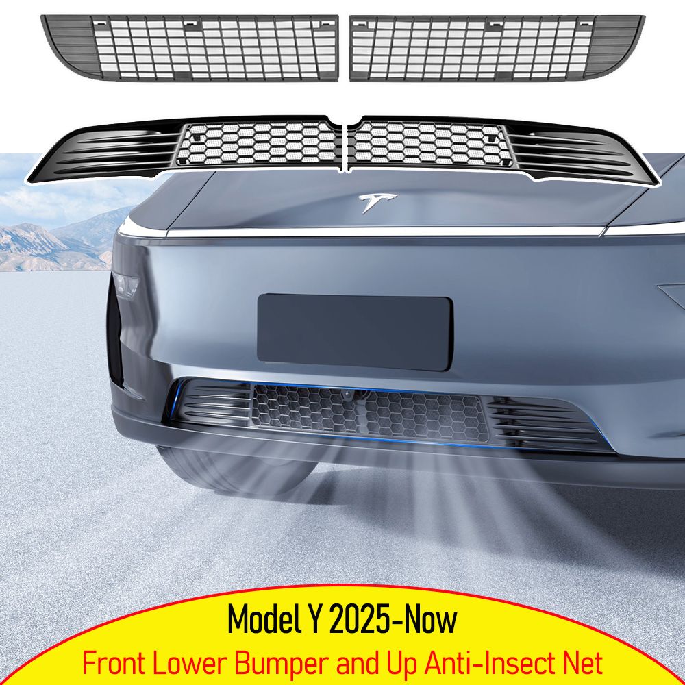 テスラ モデルY ジュニパー対応 エアベントカバー フロントバンパーグリル 2025〜2026