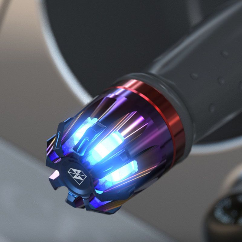 汎用バイク ハンドルバーエンド グリップ LEDウインカー付き T6アルミ製 内径13〜20mm