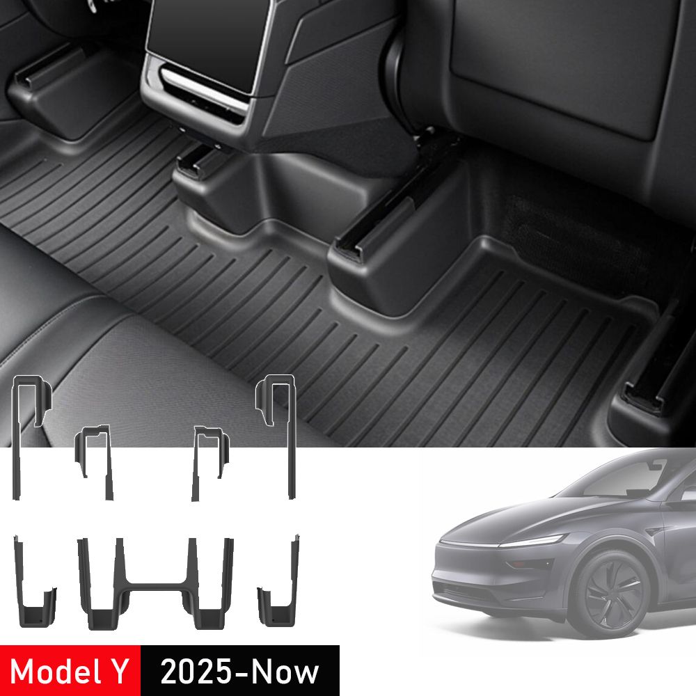 テスラ モデルY ジュニパー 2025対応 シート下コーナーガード シートスライドレールプロテクターカバー フロッキング