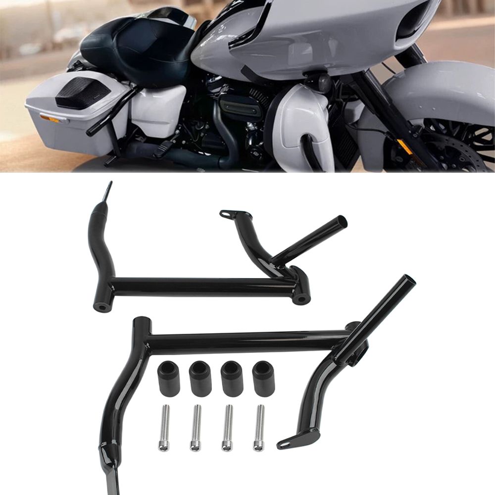MotoBach ハーレー対応 サドルバッグガード 2009〜2024 ロードグライド ストリートグライド ロードキング エレクトラグライドウルトラ