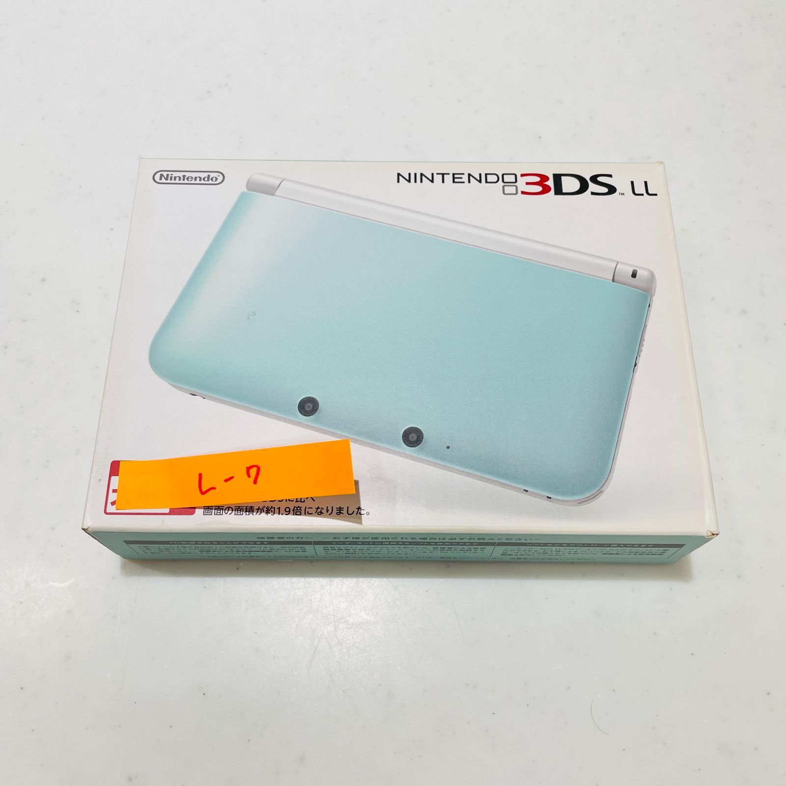 美品/目立つ傷なし ニンテンドー3DS LL ミント×ホワイト 外箱付 液晶発色良好 動作確認済 129377991