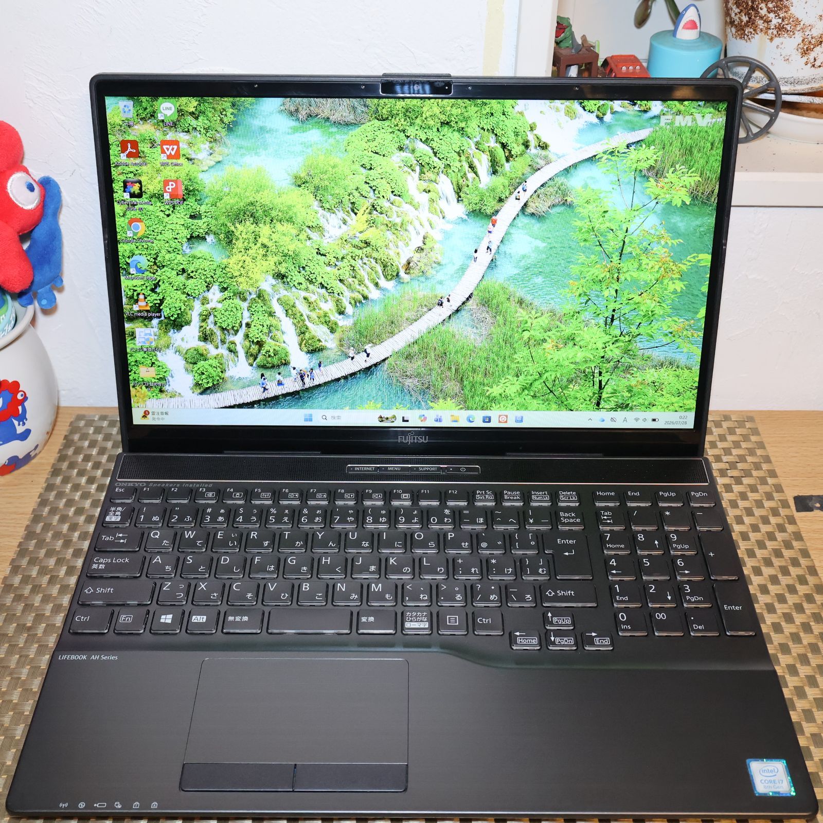 美品Win11 i7/8GB/SSD+HDD 富士通 AH53/D3 BD - メルカリ
