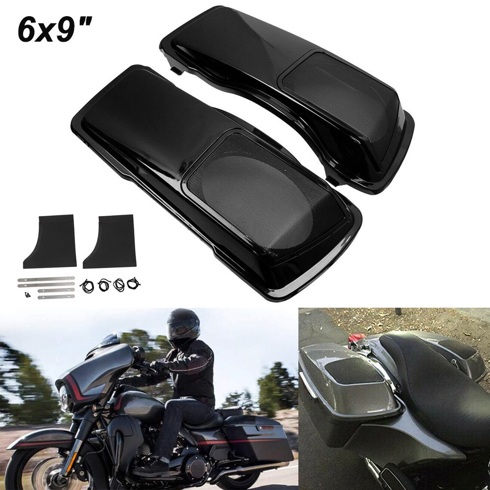 MotoBach ハーレーダビッドソン ツーリング エレクトラグライド CVO 1993〜2013対応 サドルバッグ 6x9インチ スピーカーリッド
