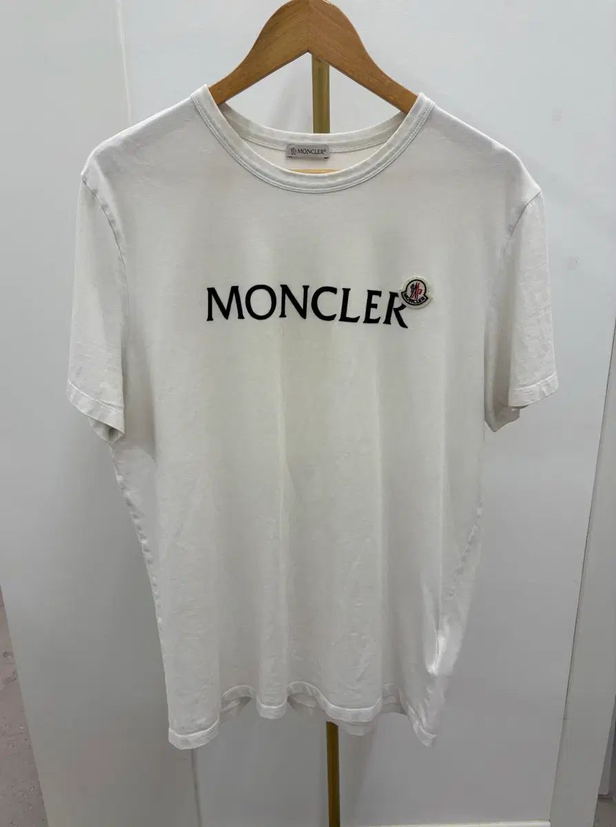 XL MONCLER モンクレール フロック ロゴ 半袖T 白 28,051円