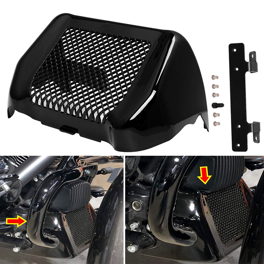MotoBach ハーレー FLHRC FLHX FLHXS FLTRX FLTRXS 2017〜2021対応 オイルクーラーカバーケース＆ブラケット 14,797円