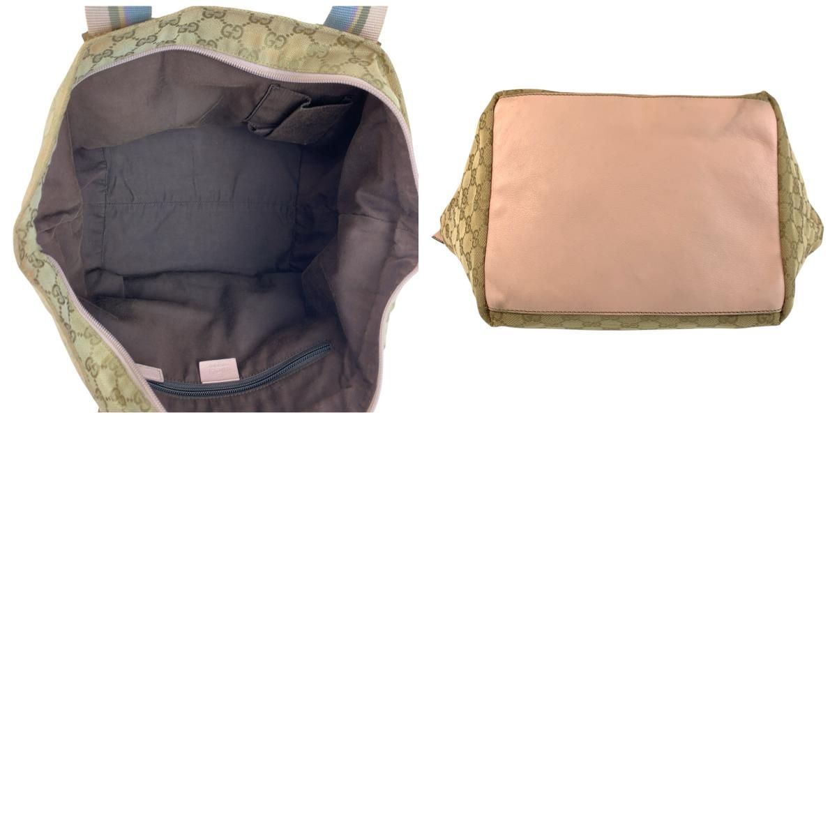 GUCCI グッチ シェリーライン ベージュ ピンク ゴールド金具 GG 