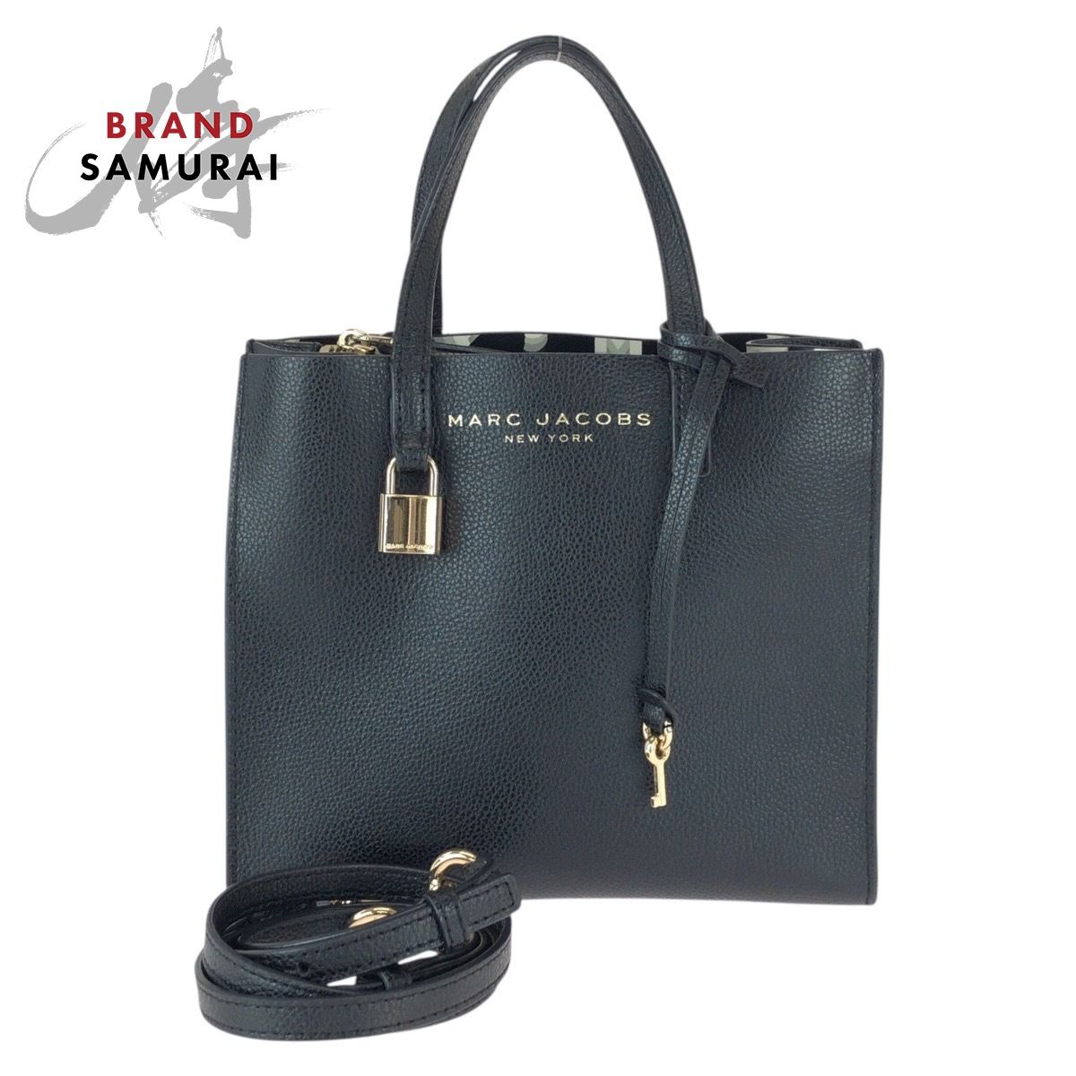 MARC JACOBS ミニ ボーホー グラインド ショルダーバッグ シボ革 MARC 