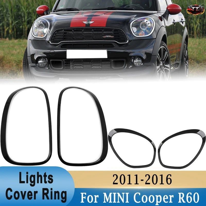 ヘッドライト/テールライトカバーリング装飾トリム MINI COOPER R60 COUNTRYMAN JOHN WORKS 2011-2016 ライト装飾ステッカー 15,394円